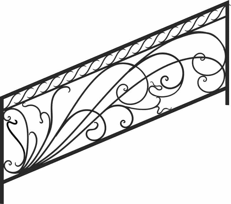 Decorative Deck and Porch Railing Free Vector Free Vectors