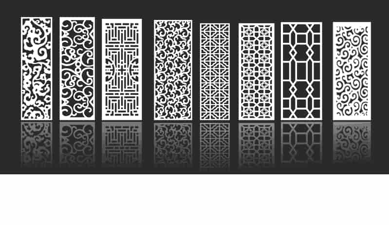 Decorative Screen Collection Free Vector Free Vectors