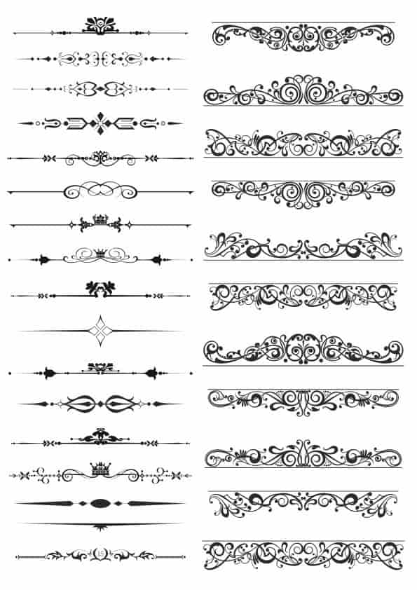 Decorative Borders Vector Free Vector Free Vectors