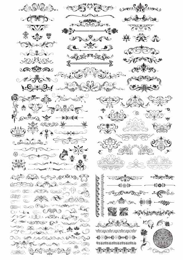 Decor Elements Free Vector Free Vectors