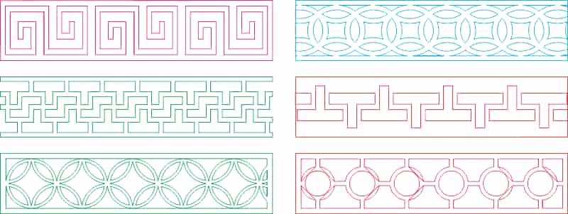 Decorative Lattice for CNC Machine Free Vector Free Vectors