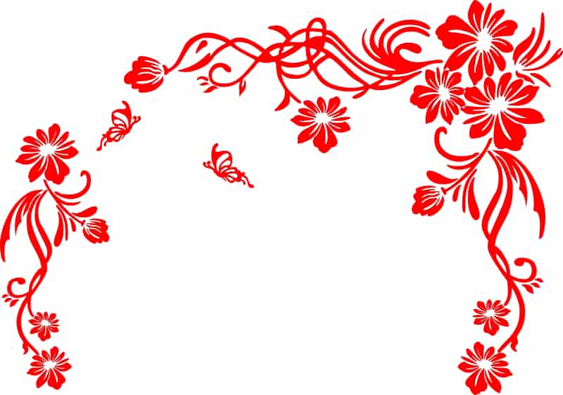 Floral Scrolls Vector Art Free Vector Free Vectors