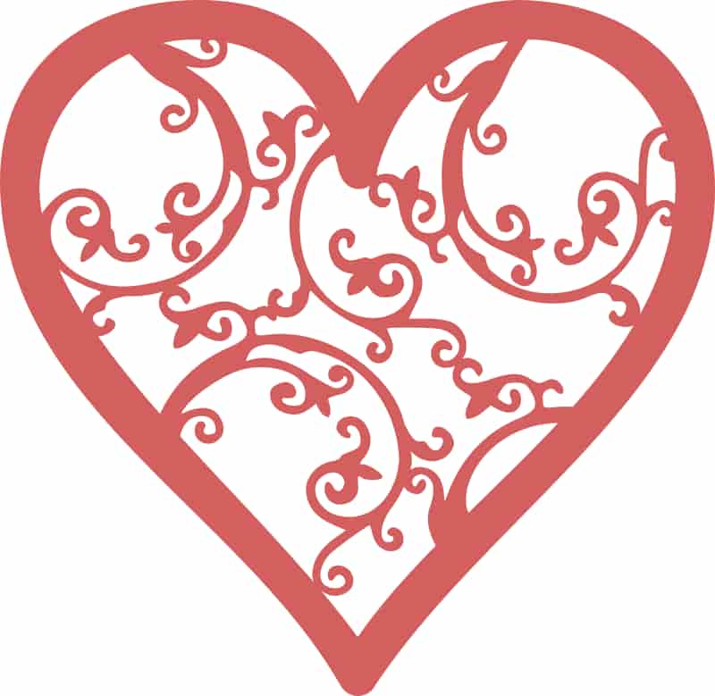 Filigree Heart Free Vector Free Vectors