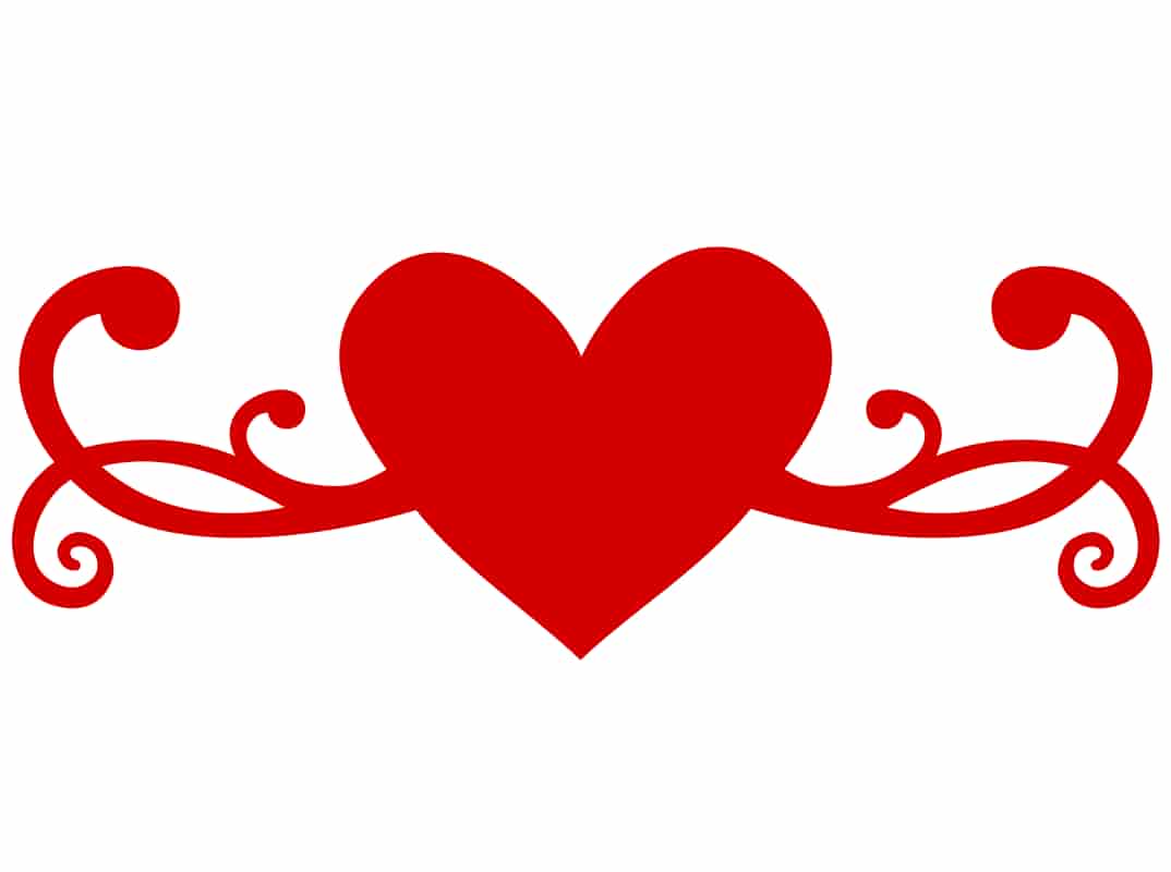 Heart Flourish Free Vector Free Vectors