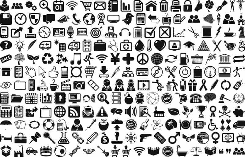 Universal Icons Vector Free Vector Free Vectors