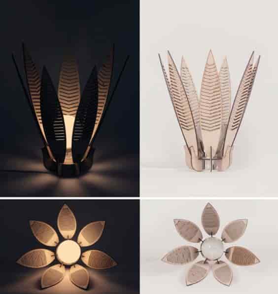 Decorative Flower Lamp Shade Laser Cut Free Vector Free Vectors