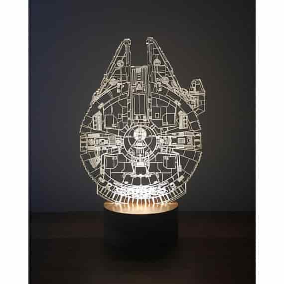 Millenium Falcon 3D Lamp Free Vector Free Vectors