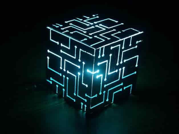 Alien Cube Lamp Free Vector Free Vectors