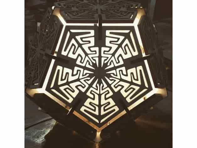 Dodecahedron Lamp 6mm Free Vector Free Vectors