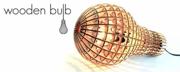 Wooden Light Bulb Laser Cut Free Vector Free Vectors