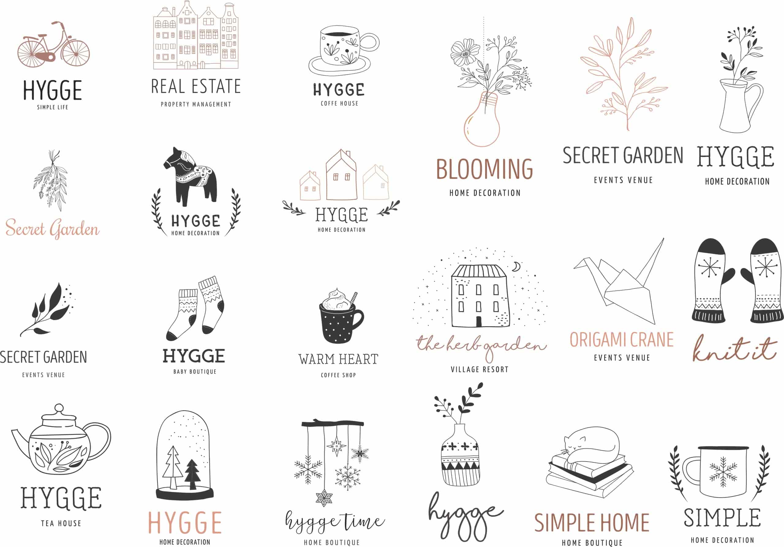 Premade Logo Collection Free Vector Free Vectors