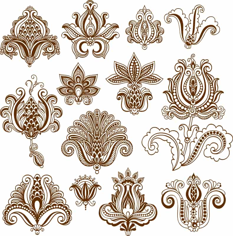 Vector Mehndi Designs Free Vector Free Vectors