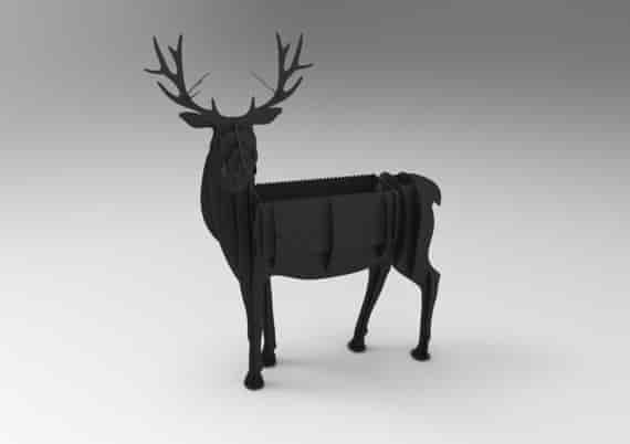 Deer BBQ CNC Vector Plan Free Vector Free Vectors