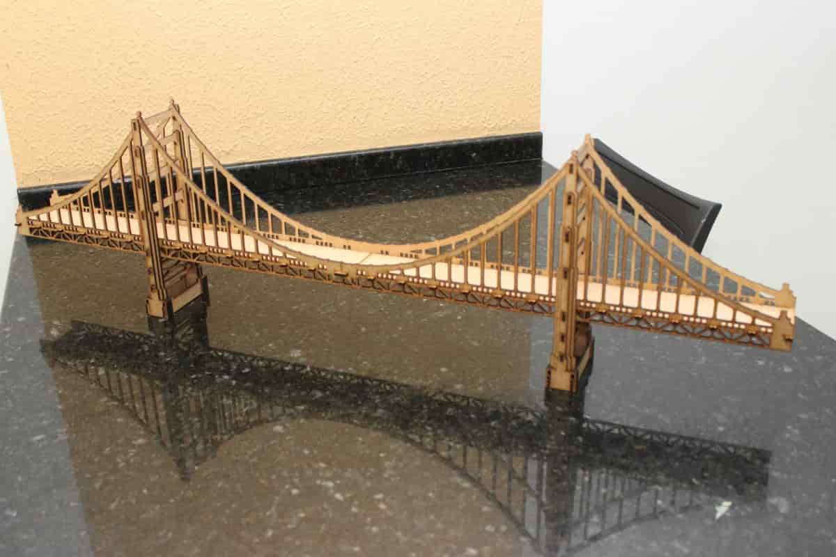 Olden Gate Bridge Laser Cut CNC Plans Free Vector Free Vectors