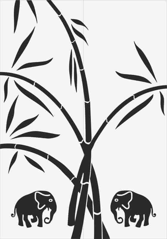 Jungle Bamboo Sandblast Pattern Free Vector Free Vectors