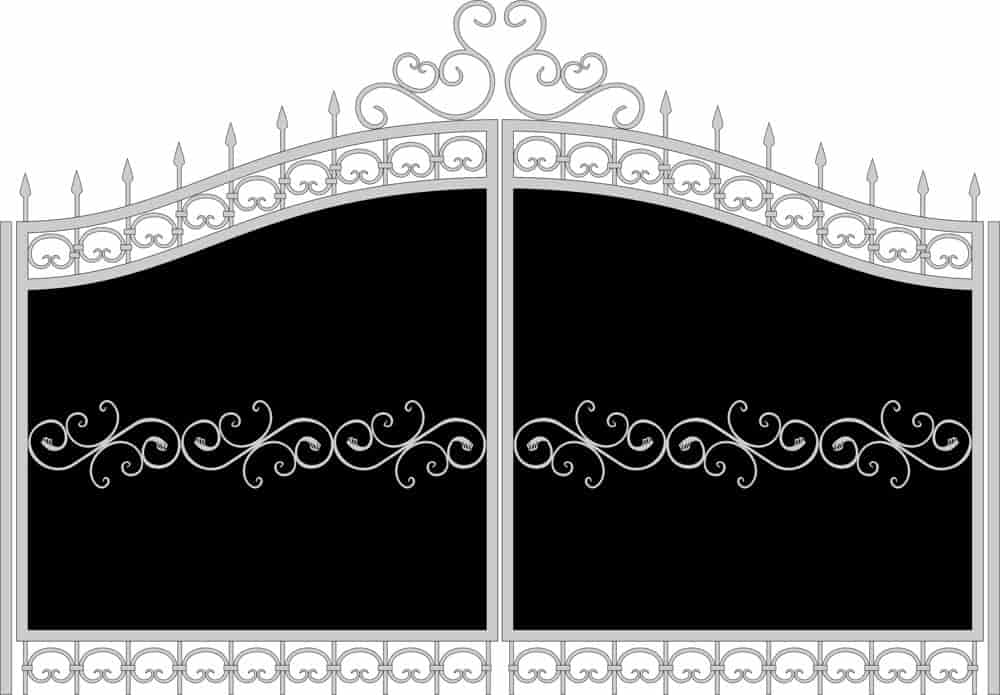 Forged Gates Sketch Free Vector Free Vectors