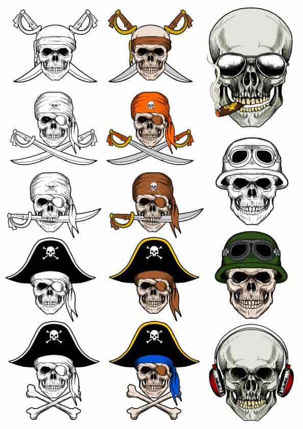 Pirate Skull Vectors Free Free Vectors