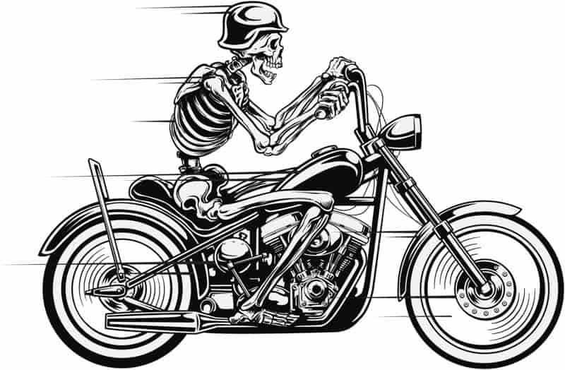 Skull Motorcycle Free Vector Free Vectors