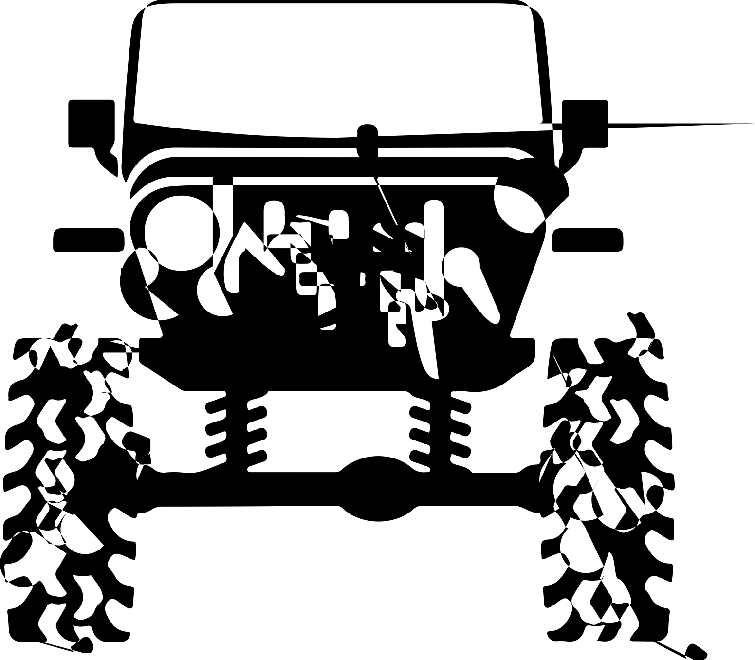 4×4 Jeep Clean Outline Svg Vector Free Vectors