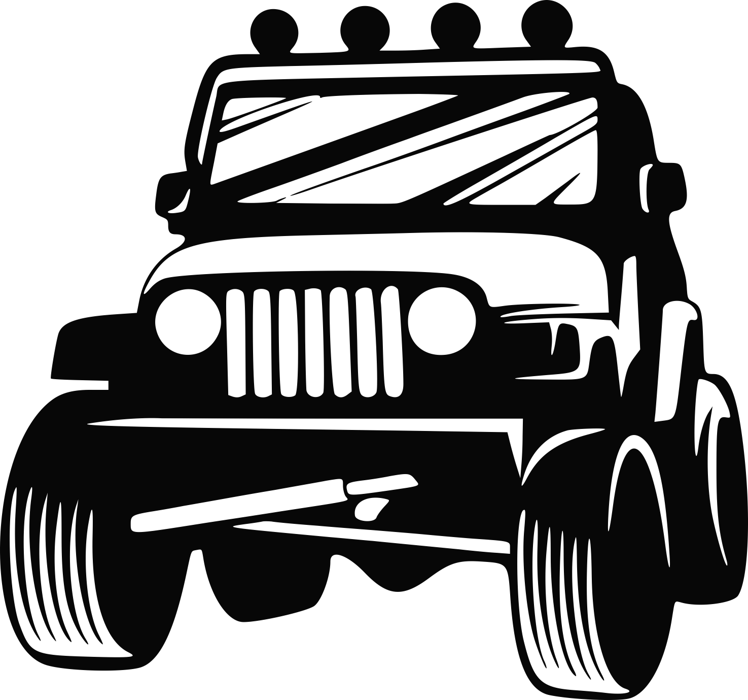 Jeep Sticker Engraving Svg Design Free Vectors