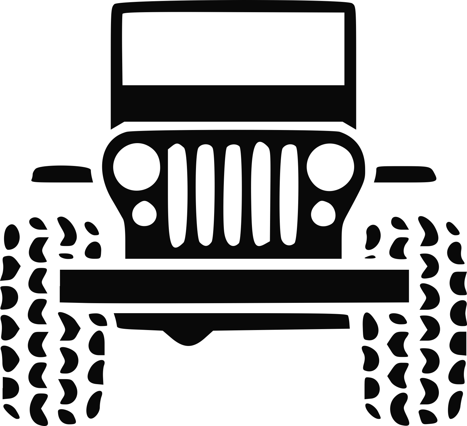 Jeep Logo Sticker Design Clean Outline Svg Vector Free Vectors