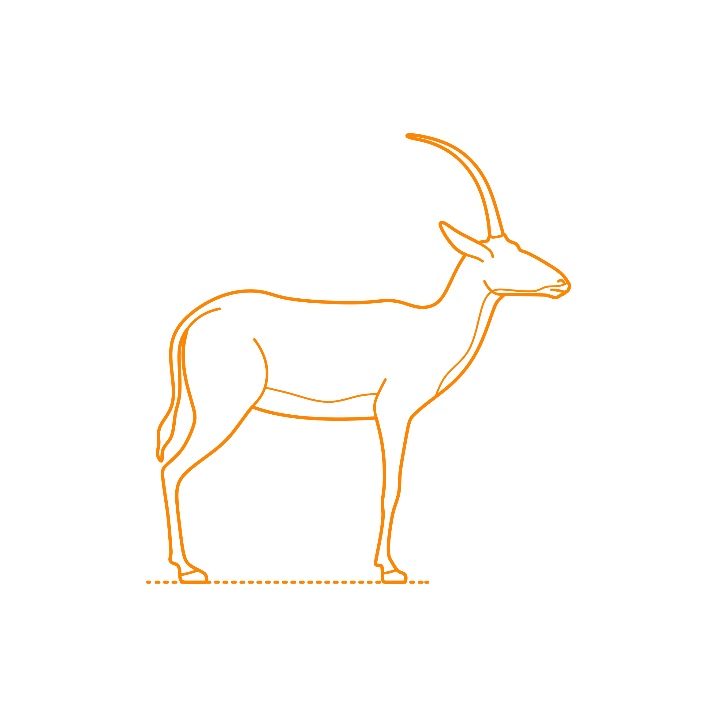 Animals Antelopes Bluebuckline Tracing Svg Vector Free Vectors