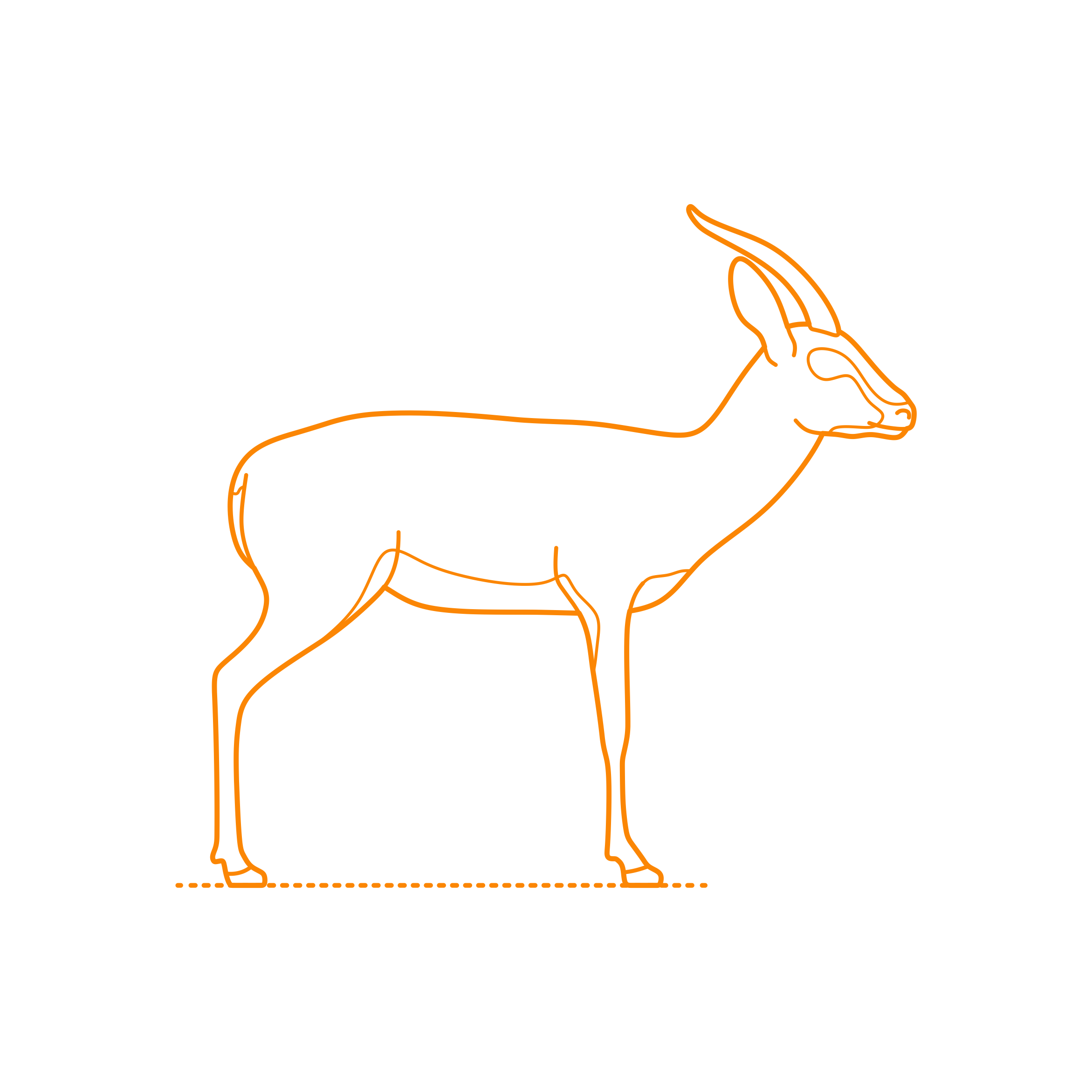 Animals Antelopes Dorcas Gazelle Drawing Svg Vector Free Vectors