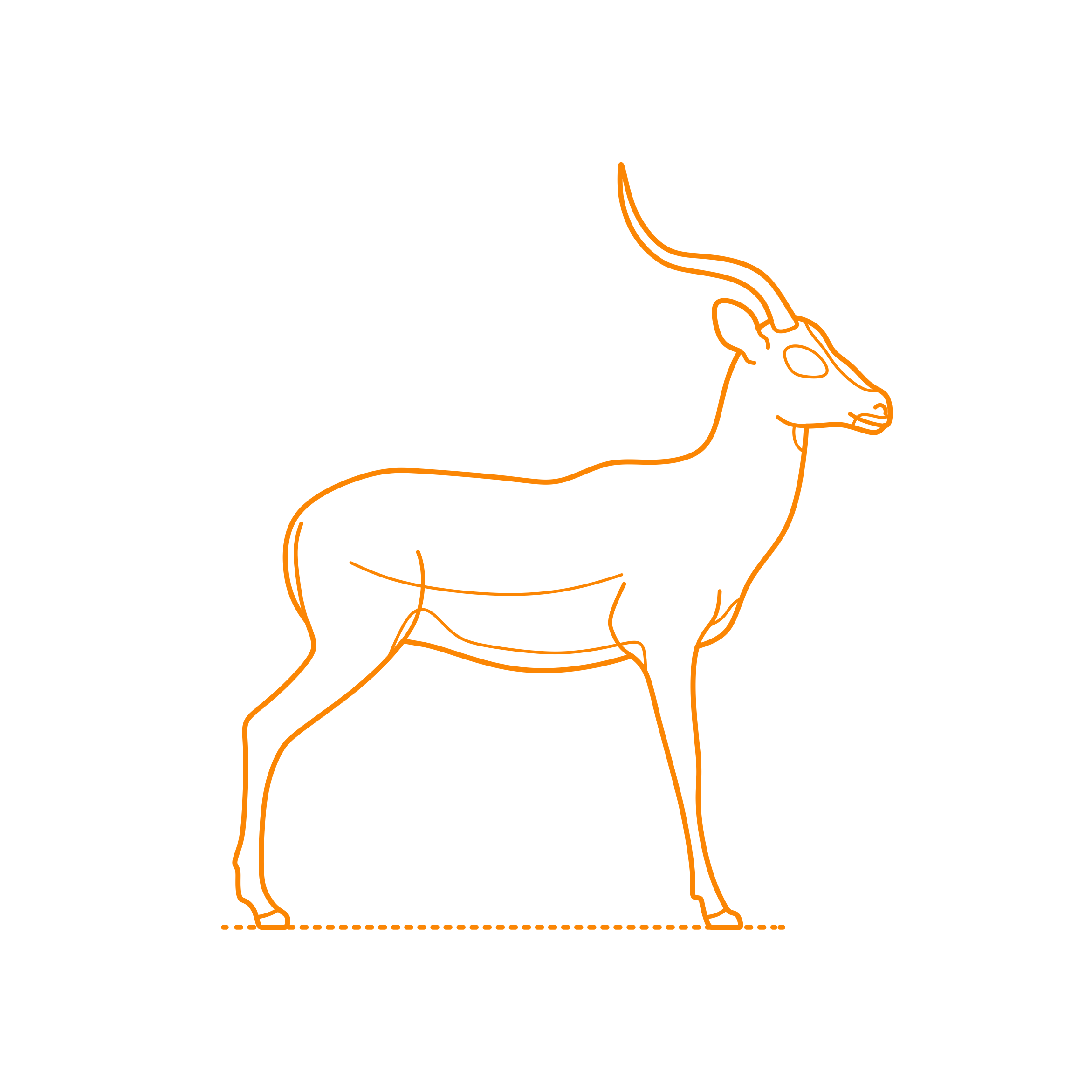 Animals Antelopes Drawing Svg Vector Free Vectors