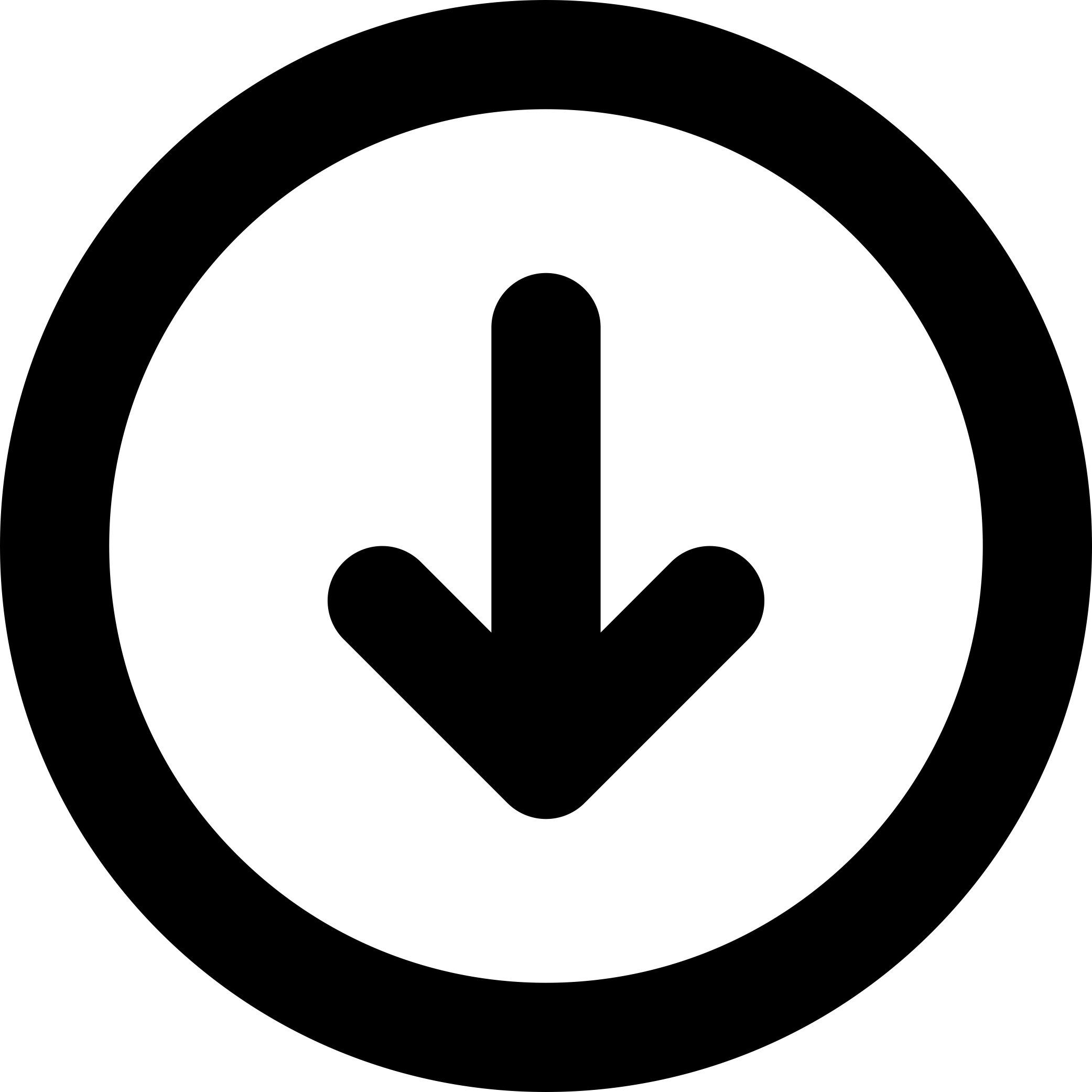 Arrow Circle Down Icon Svg Vector Free Vectors