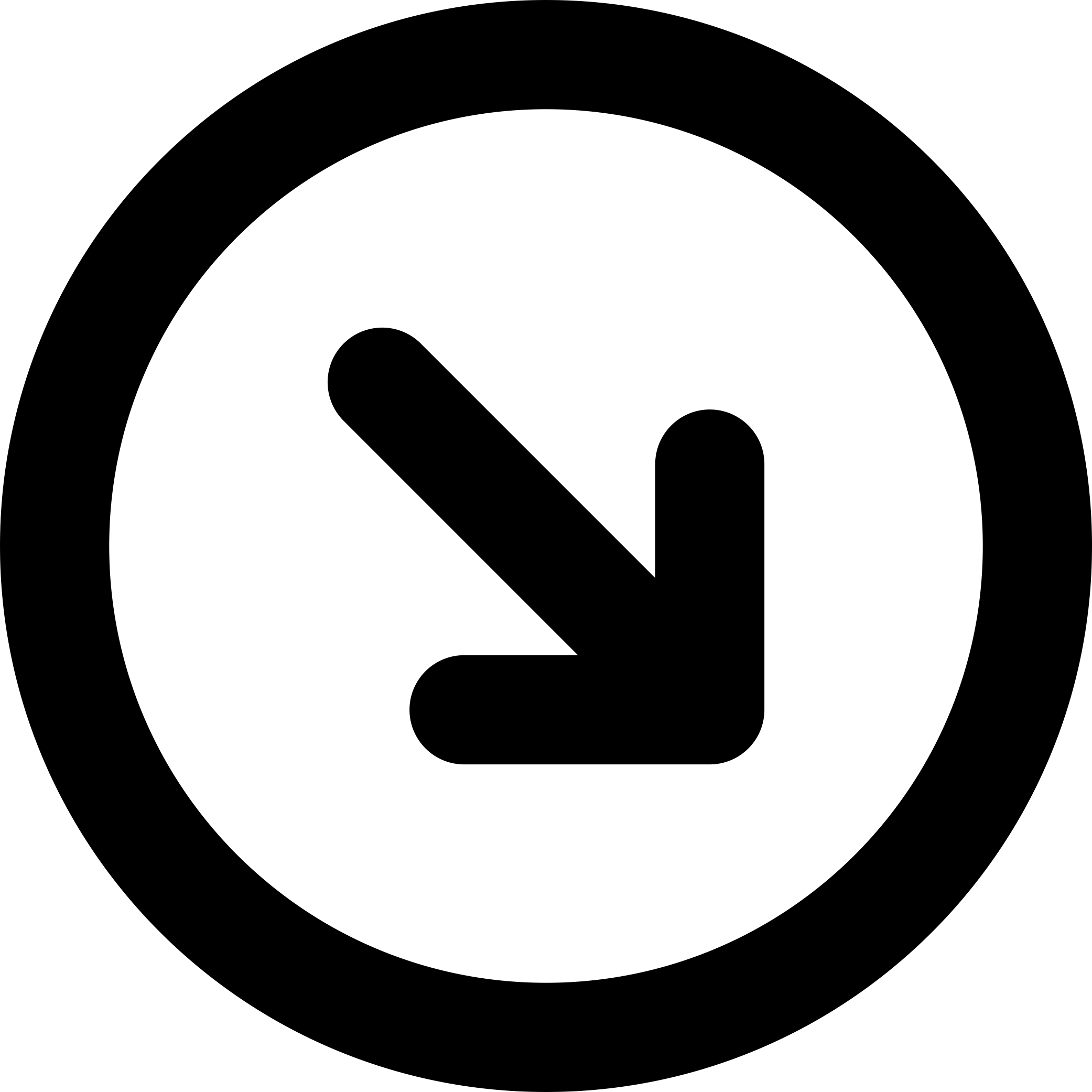 Arrow Circle Down Right Icon Svg Free Vectors