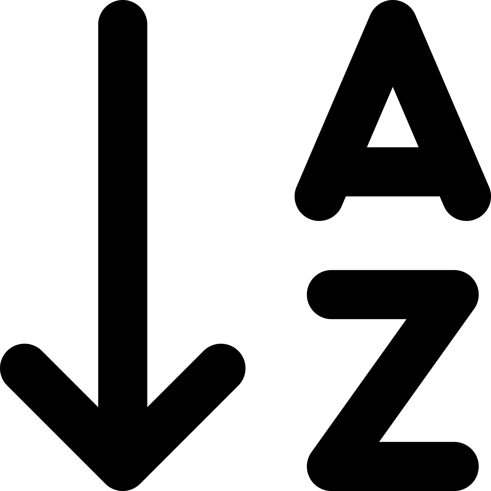Arrow Down A Z Icon Svg Vector Free Vectors