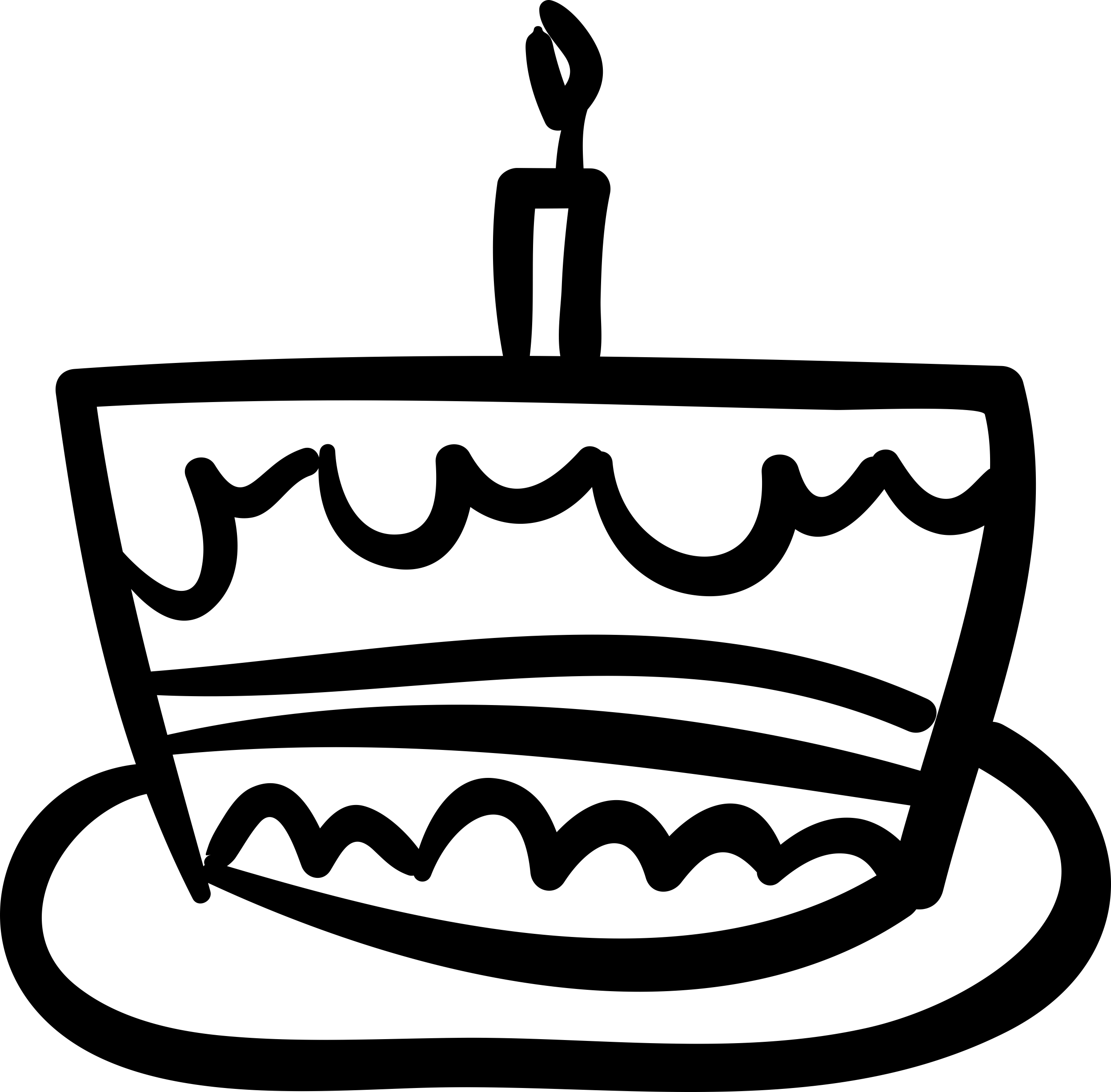 Birthday Cake Hand Drawn Celebration Food Silhouette Svg Vector Free Vectors