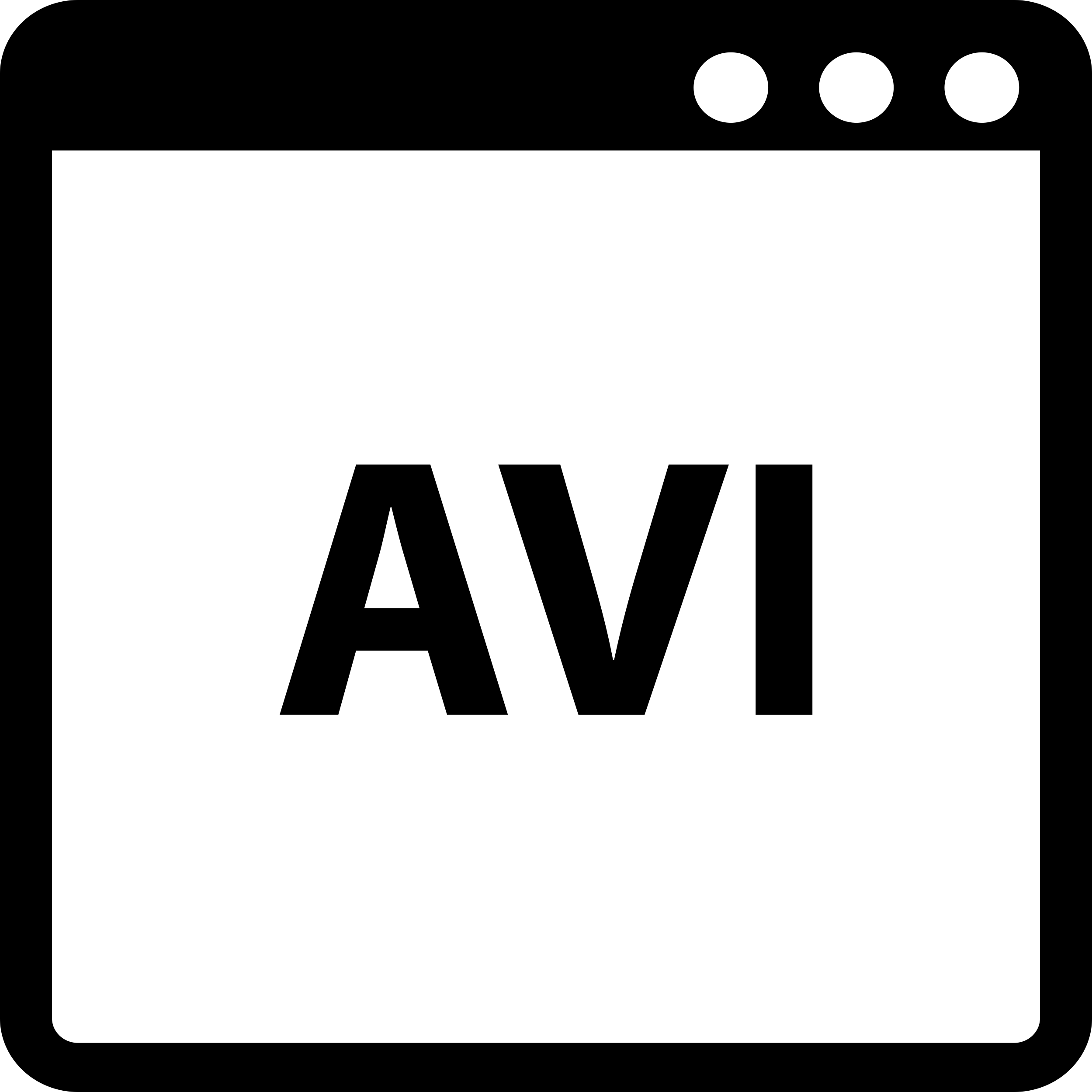Avi Video Document Symbol Free Vectors