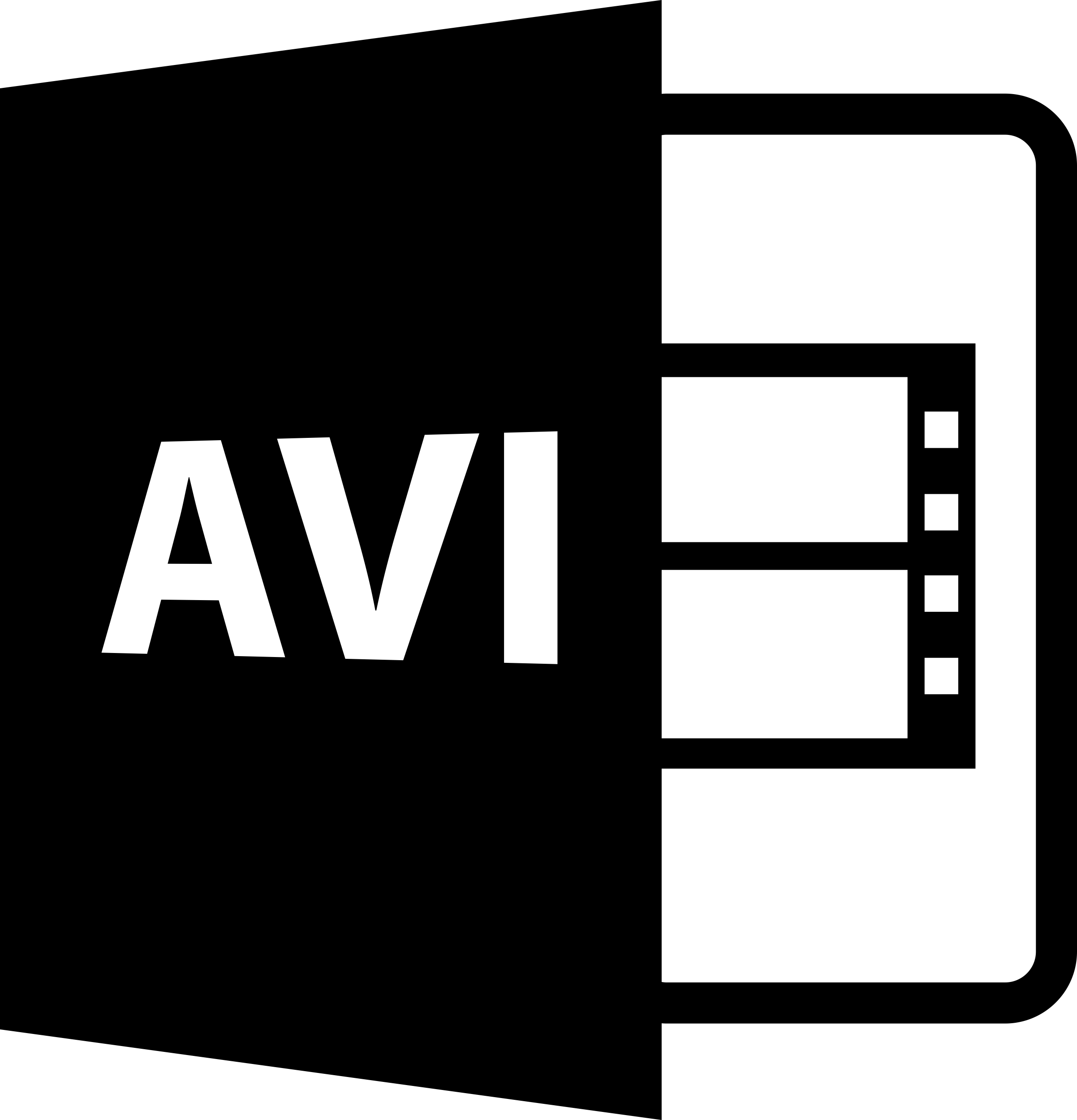 Avi Video File Format Symbol Free Vectors