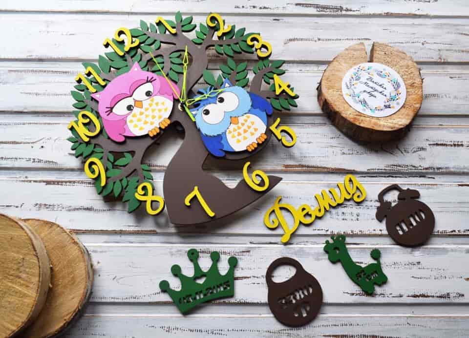 Tree Design Wall Clock Free Vector Free Vectors