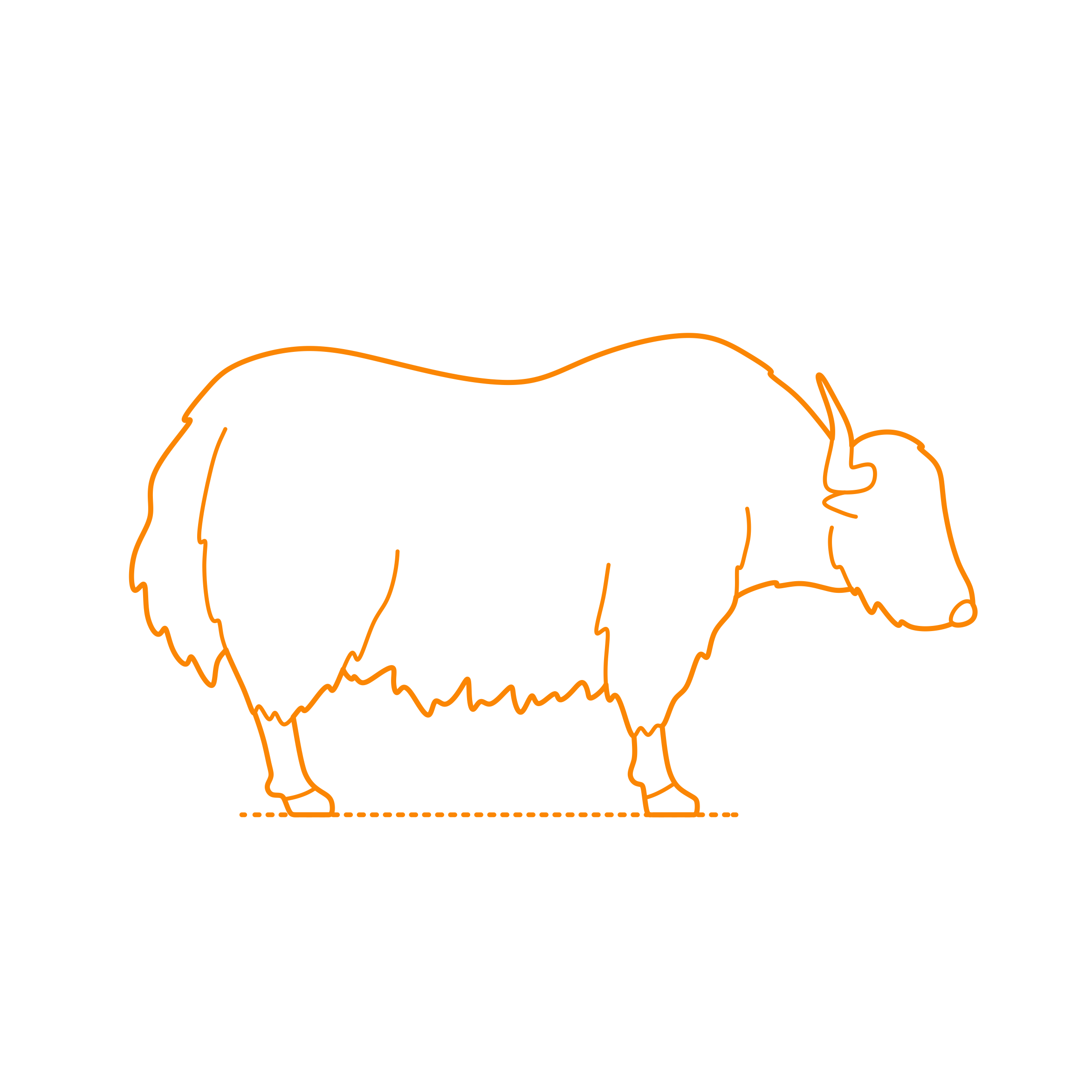 Animals Bovines Wild Yak Vinyl SVG File Free Vectors