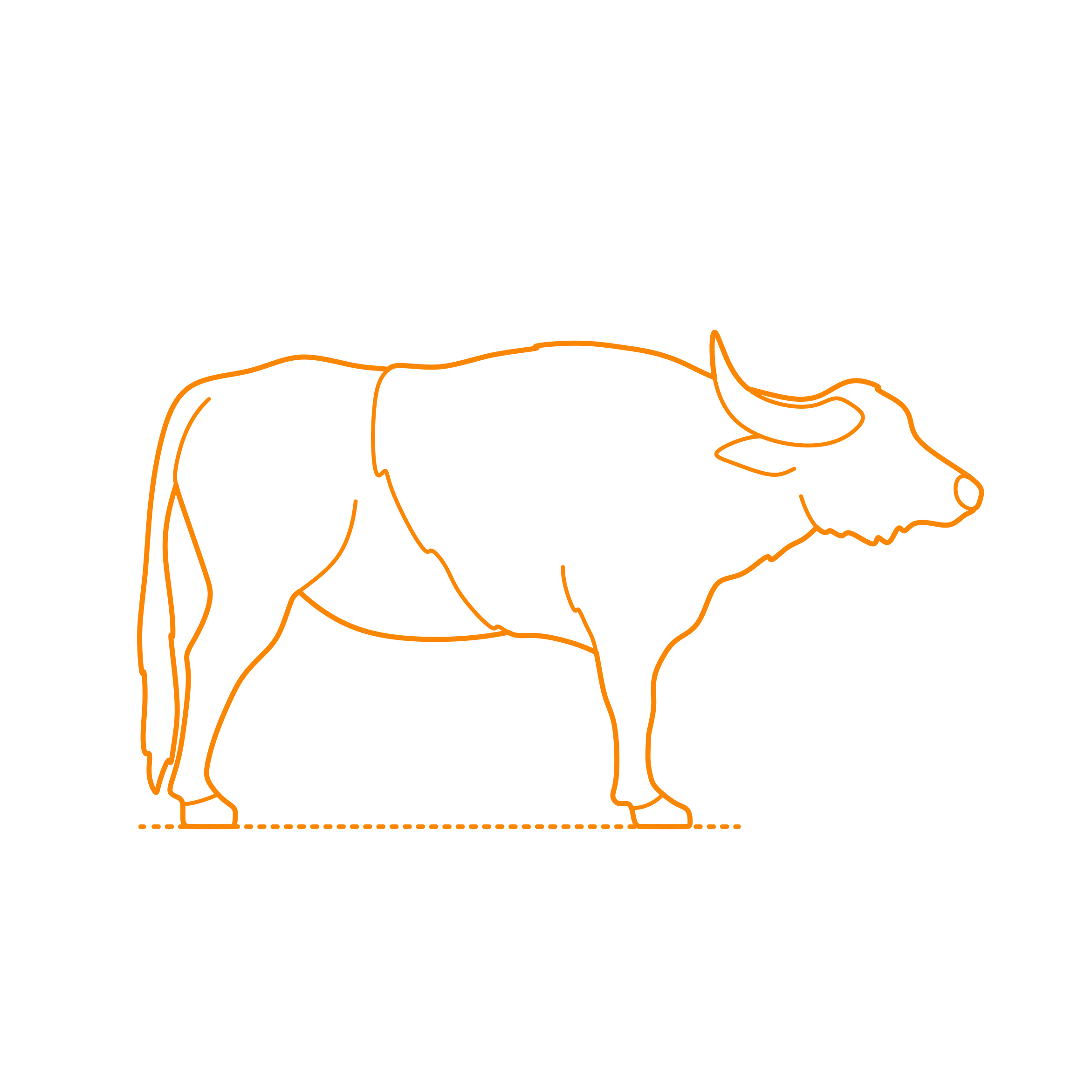 Animals Bovines Water Buffalo Stencil SVG File Free Vectors