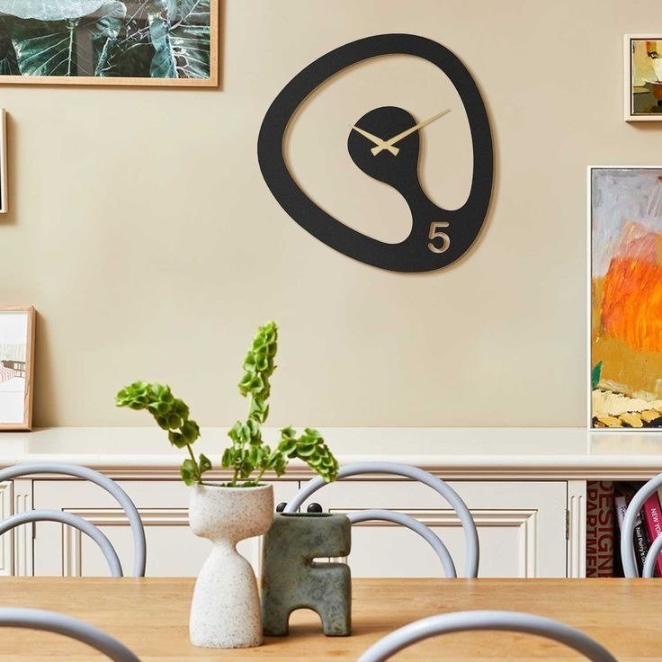 Laser Cut Elegant Wall Clock Modern Free Vector Free Vectors