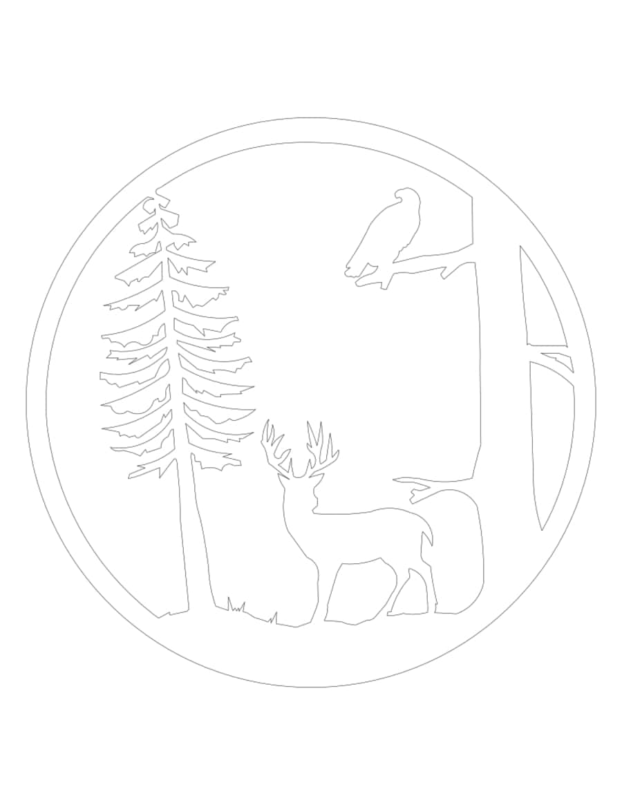Deer Tree Kids Tracing Worksheets PDF Free Vectors