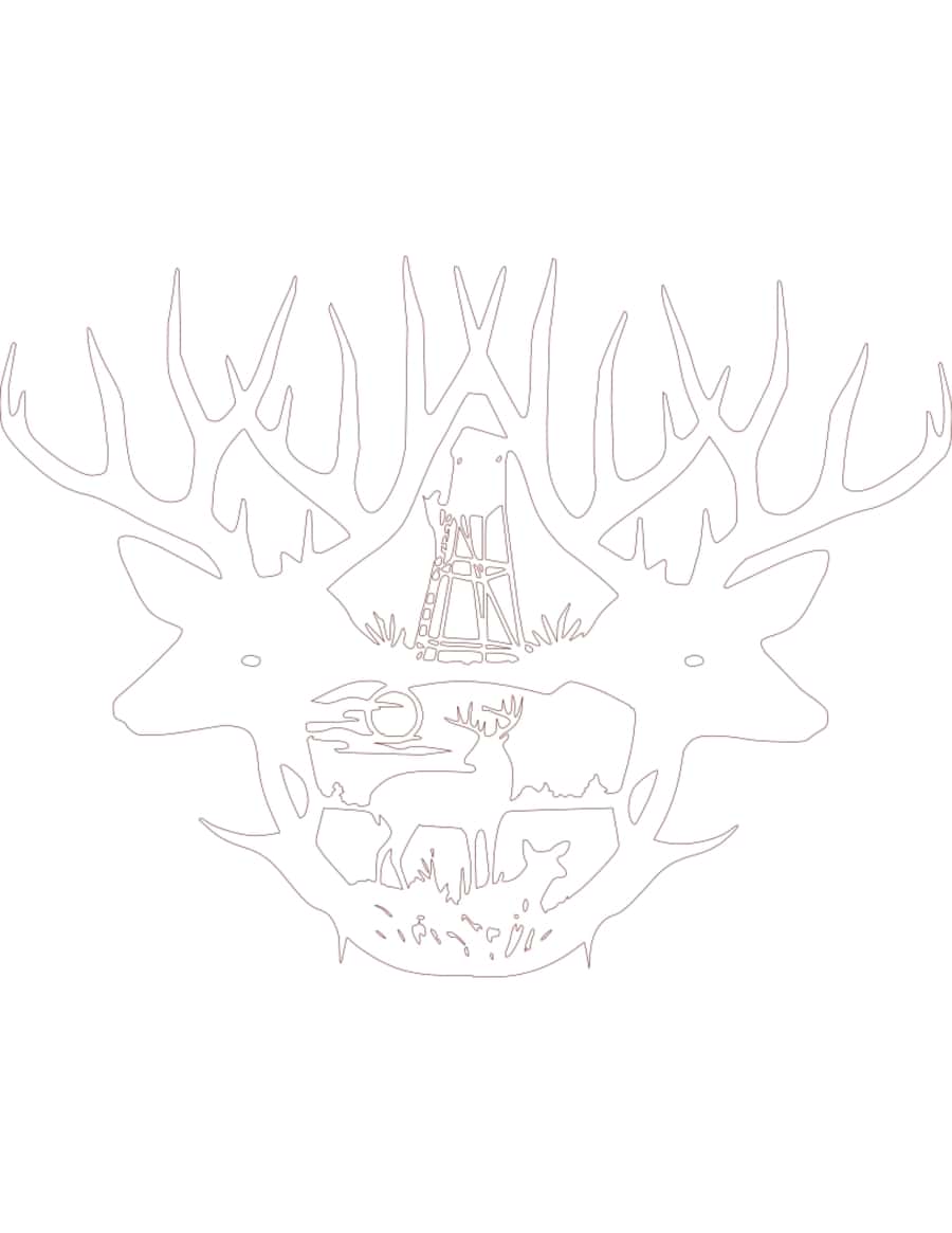 Deers Antlers Tracing Shape PDF Free Vectors