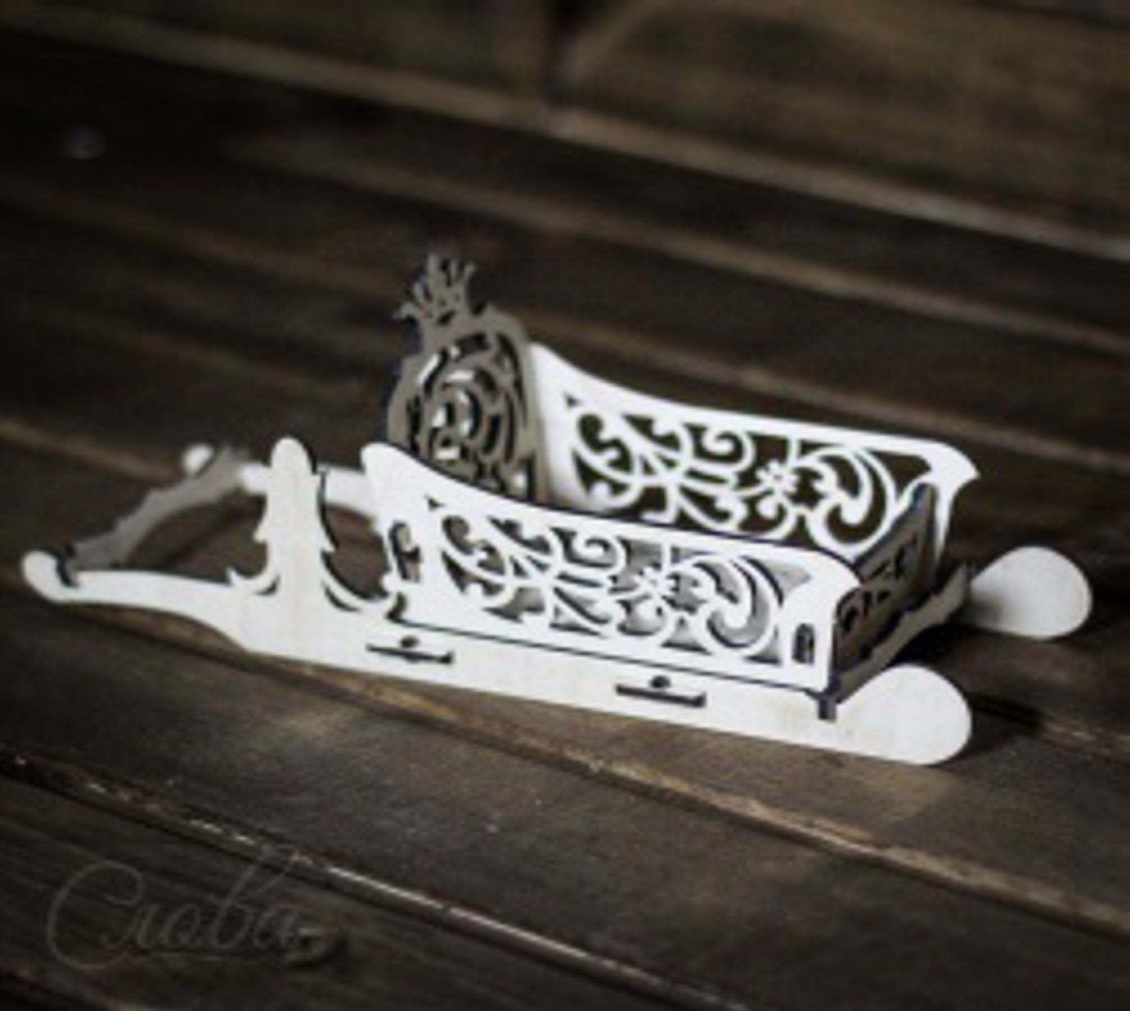 Laser Cut Santa Claus Sleigh DXF File Free Vectors
