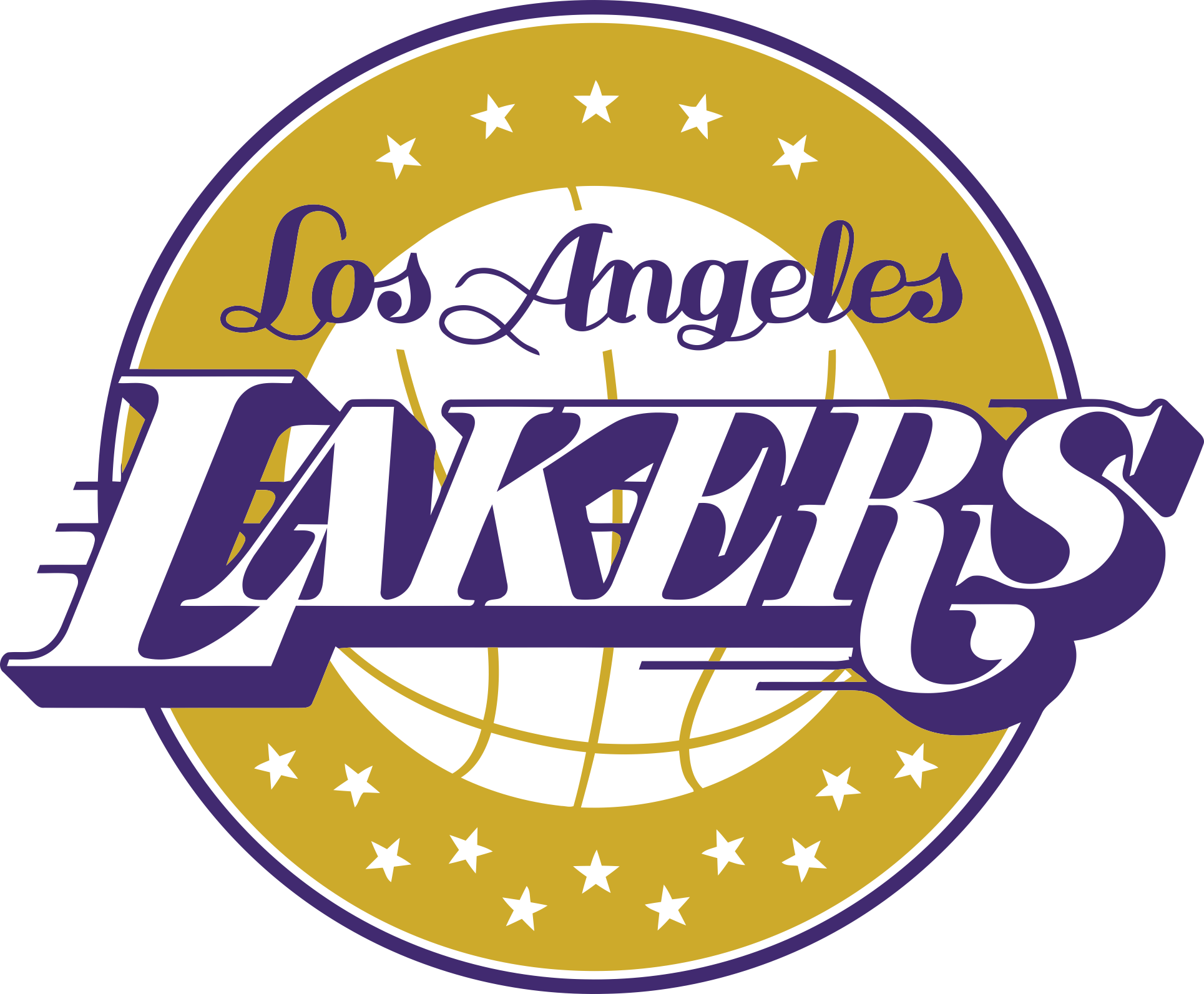 Lakers p2 Stencil SVG Vector Free Vectors