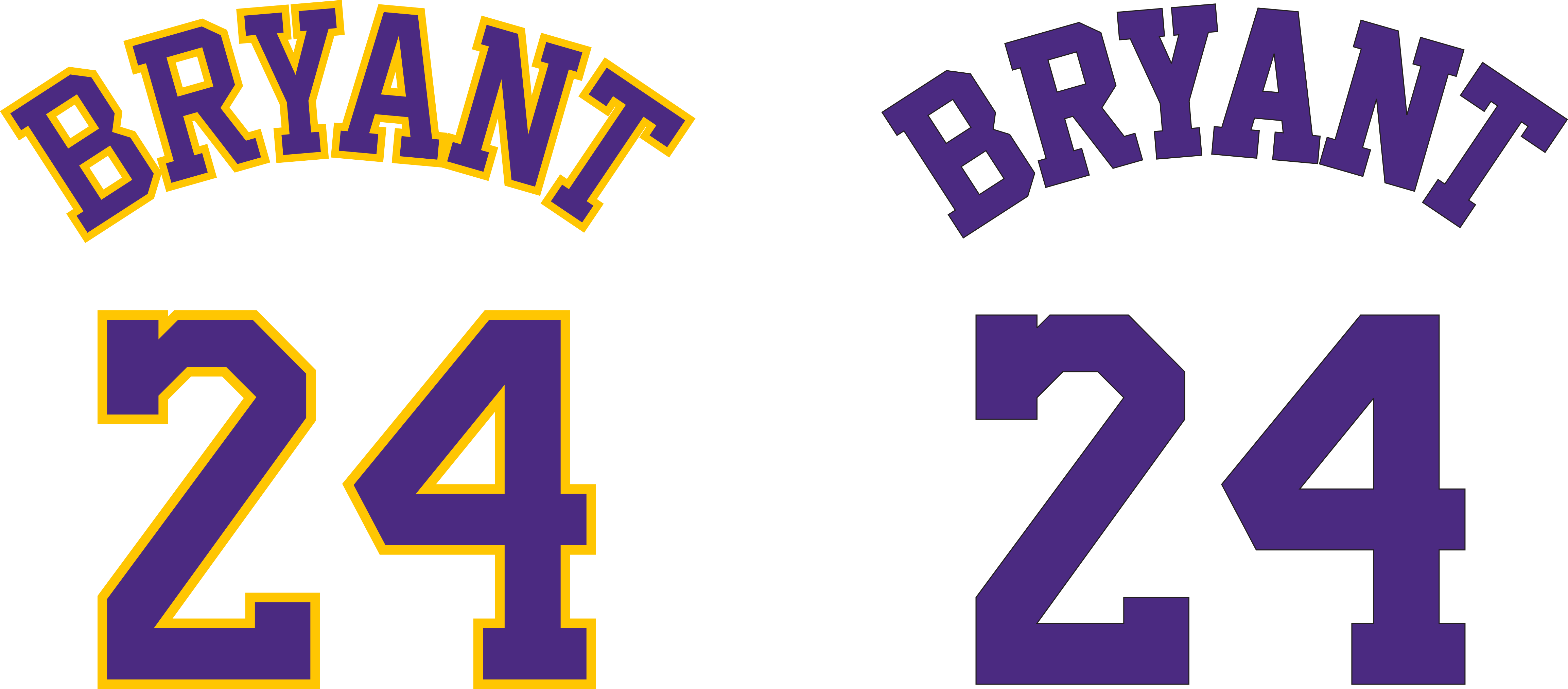 BRYANT 24 Stencil SVG Vector Free Vectors