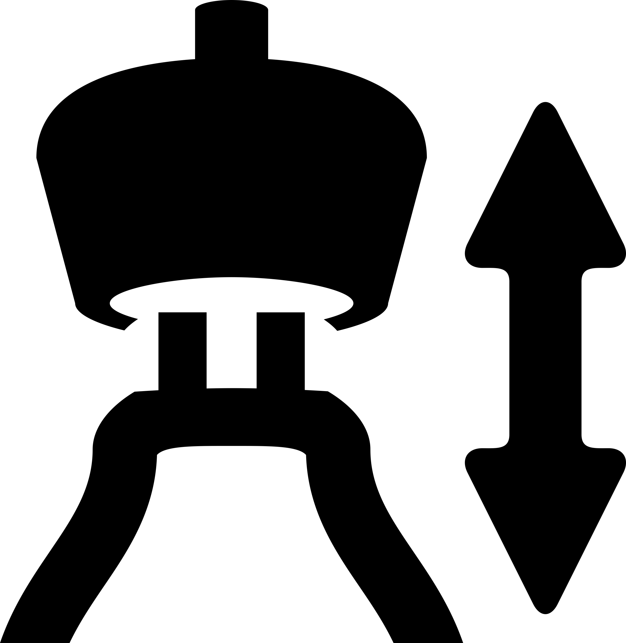 Lamp With Double Arrow Signal Silhouette SVG Vector Free Vectors