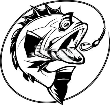 Bass Fish Outline Free DXF File Free Vectors