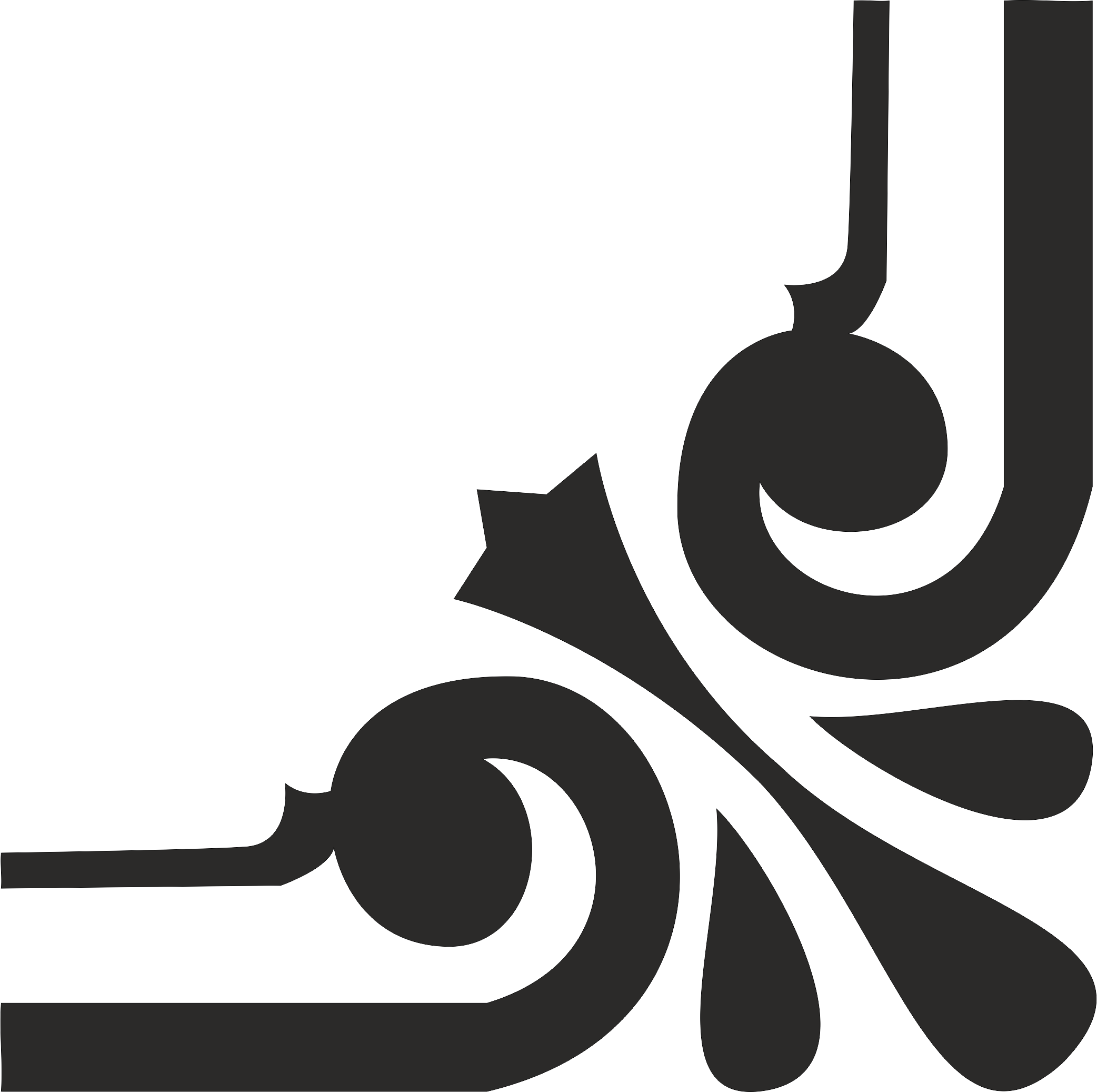 Lace Corner Vector Free DXF File Free Vectors