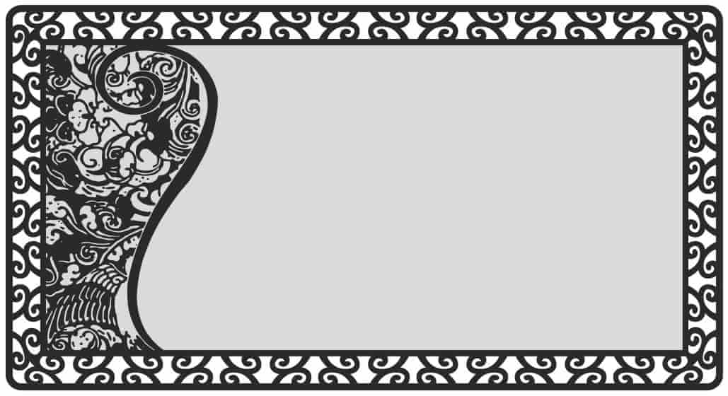 Stained Glass Mirror Pattern Free Vector Free Vectors