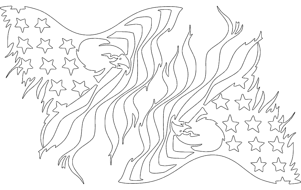 Eagle Flag Free DXF File Free Vectors