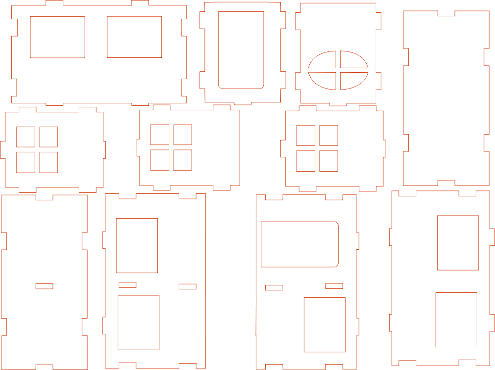 House Free DXF File Free Vectors