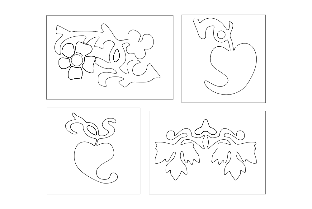 Flower Designs Free DXF File Free Vectors